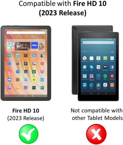 Vista 2 de Protector de pantalla antirreflejos (paquete de 2), para Amazon Fire HD 10, (13ª generación, versión 2023)
