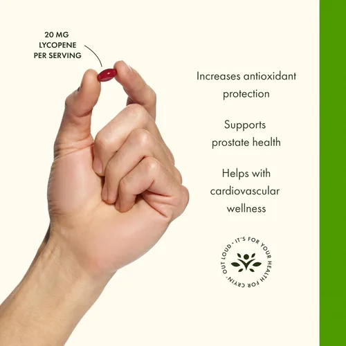 Vista 4 de Swanson Suplemento de salud natural de licopeno para hombres que promueve la salud de la próstata y el corazón, apoya la presión arterial dentro