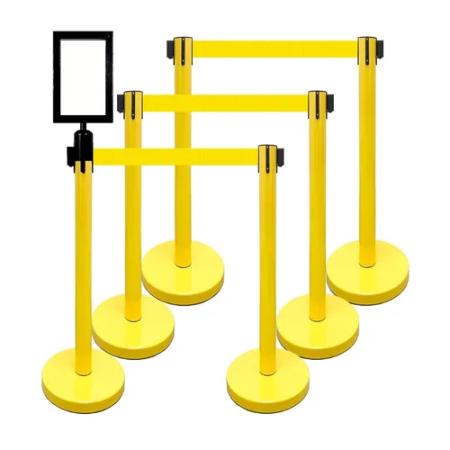Vista 41 de VIP Crowd Control - Juego de barreras de seguridad con cinturones retráctiles, 91 cm de altura, cinturón de 198 cm y soporte de pared Cinturón