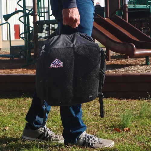 Vista 9 de ACE PRO Cornhole Backpack with ACE Patch - Holds Up to Six Cornhole Bag Sets (Up to 24 Bags)