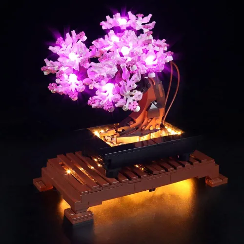 Vista 3 de VONADO Kit de luz LED compatible con LEGO Bonsai Tree 10281, juego de iluminación creativa, accesorios compatibles con LEGO 10281 Bonsai Tree