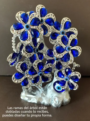 Vista 5 de Betterdecor Árbol de ojo turco azul malvado elefante de la suerte decoración del hogar -T09 (azul)