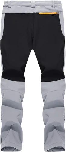 Vista 2 de TACVASEN Men's Snow Ski Pants Softshell Fleece Lined Hiking Snowboard Pants Waterproof & Windproof Pants with Zipper Pockets