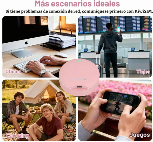 Vista 4 de KiwiSIM WiFi 6 Hotspot móvil - 24GB Soporte de datos de 30 días en EE. UU