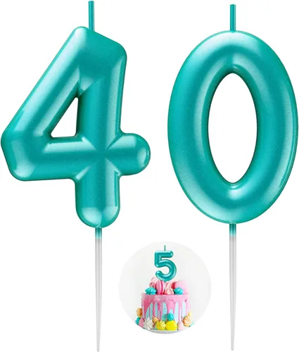 Vista 131 de Vela Azul Número 15 de Cumpleaños Velas 3D de Número para Pastel de Cumpleaños Decoración de Fiesta de Cumpleaños Suministros para Boda