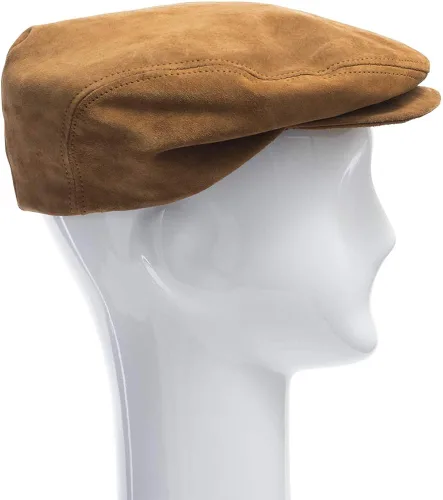 Vista 3 de Ultrafino Roadmaster conducción clásico cuero único Ivy Caps sombrero vestido