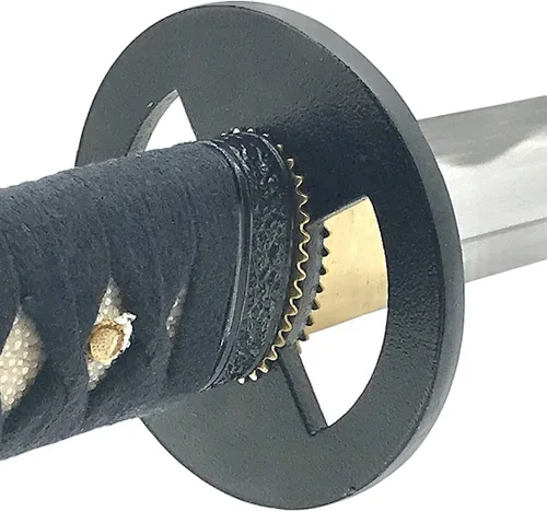 Vista 9 de HMS Samurai Katana Sword, Practical, Hand Forged, 1045 Carbon Steel, Heat Tempered/Clay Tempered, Full Tang, Sharp, Scabbard Katana 842