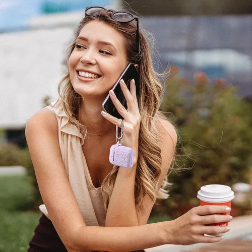 Vista 5 de Lerobo para AirPods Case 2ª 1ª Generación Funda Protectora Completa con Grabado de Flores Compatible con la Carcasa de Carga de Apple AirPod