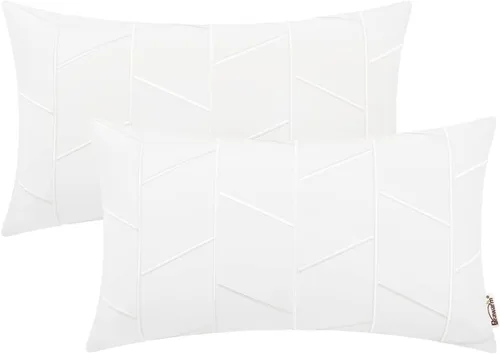Vista 8 de BRAWARM Fundas de almohada de cuero 16 X 16 pulgadas, paquete de 2 fundas de almohada de cuero sintético negro, fundas de almohada decorativas