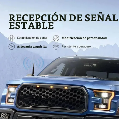 Vista 4 de Miytsya Antena de bala para camión de coche para GM Chevy Silverado 1500 2500 3500 HD Avalanche GMC Sierra 1500 2500 3500 Denali Accesorios