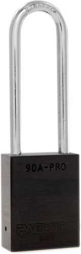 Vista 42 de PACLOCK Candado de la serie 90A-PRO, compre American Act obediente, aluminio anodizado marrón, cilindro de 7 pines de alta seguridad con 1 llave por