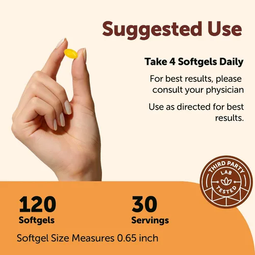 Vista 3 de Micro Ingredients Berberina 1000mg con aceite MCT, 120 cápsulas blandas