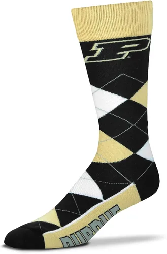 Vista 2 de FBF NCAA - Calcetines unisex para adultos, diseño de rombos