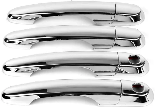 Vista 2 de Dreamseek 8 unids cubierta de manija de puerta para Hyundai Tucson 2004 2005 2006 2007 2008 2009 2010 exterior ABS moldeado protector cromo Trim