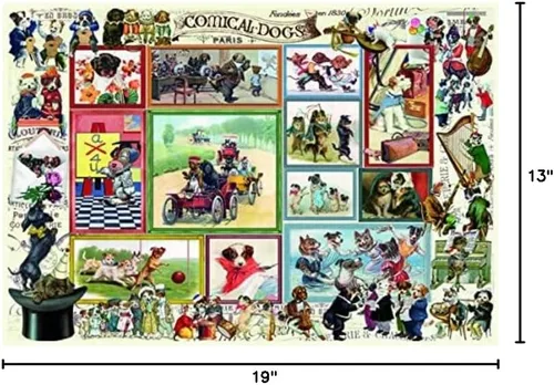 Vista 5 de Anatolian Puzzle - Cute Kittens - Perros de cómic, rompecabezas de 2 x 500 piezas, #3611