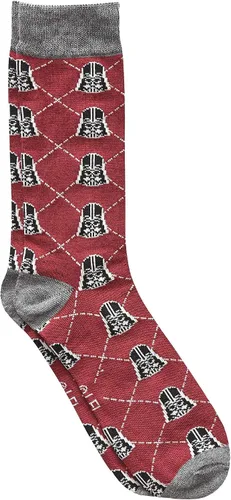 Vista 3 de STAR WARS Darth VaderStormtrooper Argyle Mens Crew Socks 4 Pair Pack