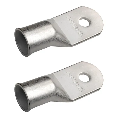 Vista 222 de SELTERM 5 piezas terminales de cable de cobre estañado 1/0 AWG perno de 1/2", extremos de cable de batería, terminales de anillo, conectores