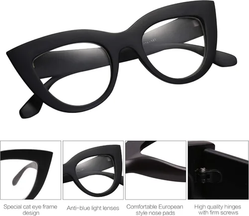 Vista 4 de SOJOS Retro Small Vintage Cat Eye Sunglasses for Women Cute Fashion UV400 Sunnies SJ2939