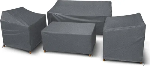 Vista 9 de STARTWO Outdoor Furniture Cover Waterproof, 600D Heavy Duty, 4 Piece Patio Furniture Set Cover for Outside Couch, Lawn Chairs, Coffee Table
