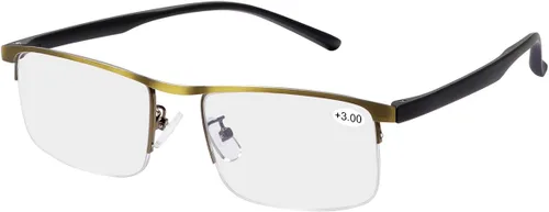 Vista 23 de Gafas de lectura progresivas multifoco para computadora con bloqueo de luz azul lectores