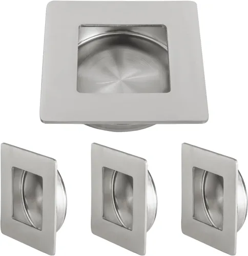 Vista 9 de HOMOTEK Tiradores de puerta de armario cuadrados de 2-3/4 pulgadas empotrados y deslizantes para dedos, diámetro interior de 2-1/8 pulgadas (54mm)