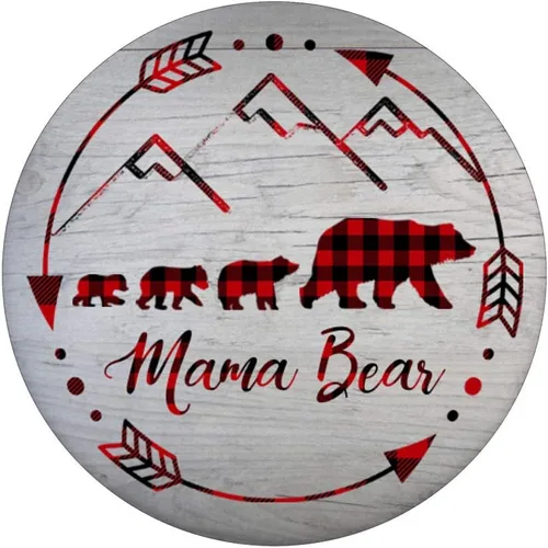 Vista 3 de Mama Bear Gift - Oso de peluche de búfalo con 3 cubos y soporte para teléfonos y tabletas, Negro