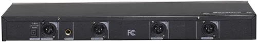 Vista 2 de GTDaudio Micrófono de solapa y auricular inalámbrico UHF de 4 x 100 canales