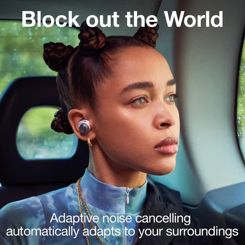 Vista 6 de Bowers & Wilkins Pi5 Auriculares intrauditivos inalámbricos, 4 micrófonos integrados, Bluetooth 5.0 con Qualcomm aptX, cancelación de ruido Negro