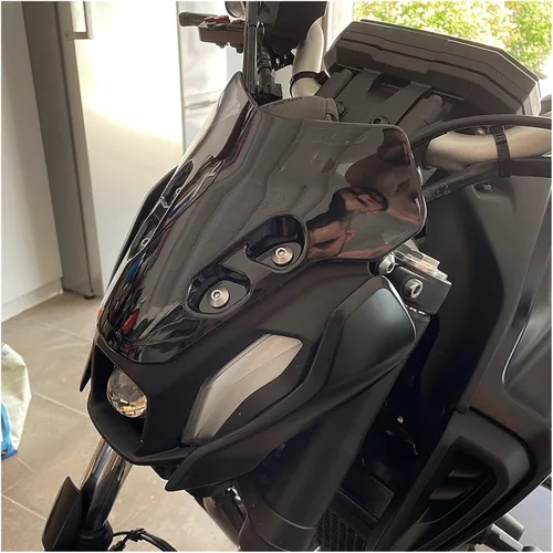 Vista 5 de New 2 Colors Windshield WindScreen Double Bubble Motorcycle Accessories Compatible with MT07 MT 07 MT-07 Mt07 Mt 07 2021 2022