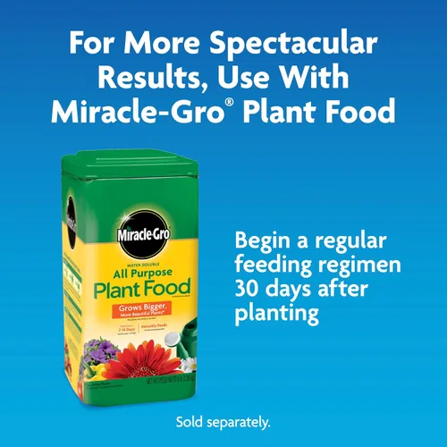 Vista 11 de Miracle-Gro - Mezcla para macetas con control de humedad, 50 cuartos de galón (paleta de 39 bolsas) Suelo vegetal para plantas en contenedores