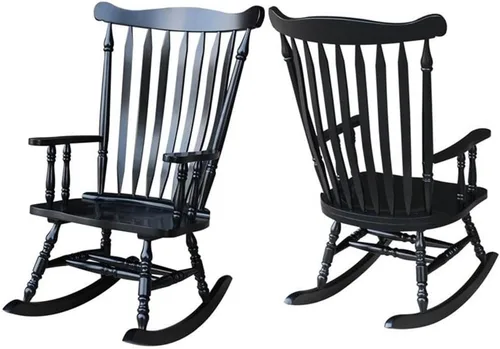 Vista 5 de International Concepts Williamsburg Rocker Antique Black