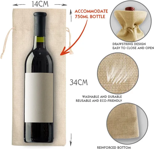 Vista 2 de Toctose Regalo de graduación de doctorado - Bolsa de vino para él, ella, hijo, hija o amigo - GDWB014