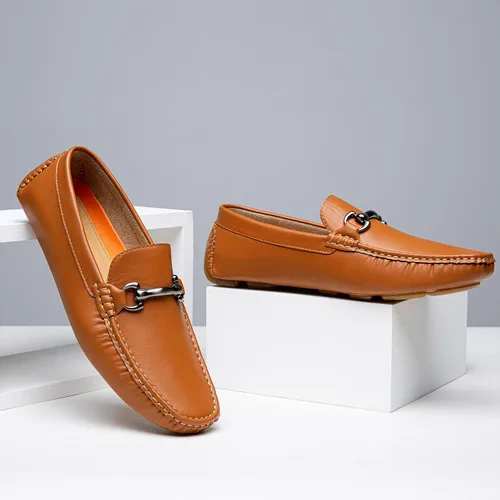 Vista 5 de Vostey Mocasines para hombre sin cordones para conducir mocasines casuales para hombre