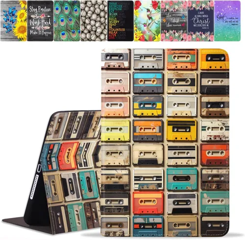 Vista 34 de Funda para Samsung Galaxy Tab A8 de 10.5 pulgadas (SM-X200/X205/X207), funda de piel sintética premium con función de encendido automático