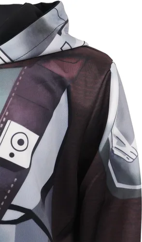 Vista 6 de Sudadera con capucha Din Djarin para niños, disfraz de cosplay para niños, sudadera estampada para Halloween