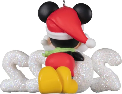 Vista 2 de Hallmark Keepsake Adorno de Navidad 2022, Mickey Mouse de Disney Un año de magia de Disney