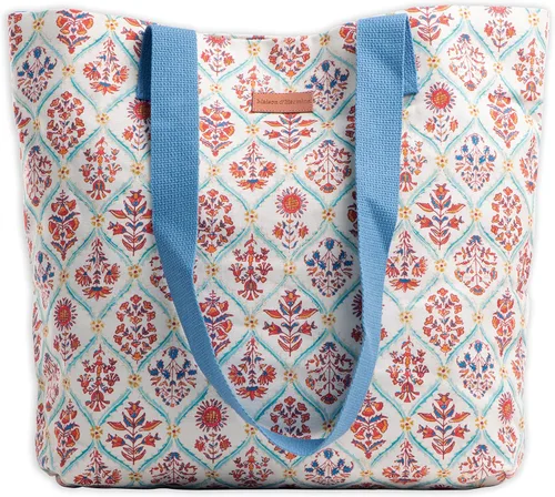Vista 49 de Maison d' Hermine - Bolsa de lona de algodón reutilizable para mujeres, con asa para el hombro, bolsas a granel para compras y viajes