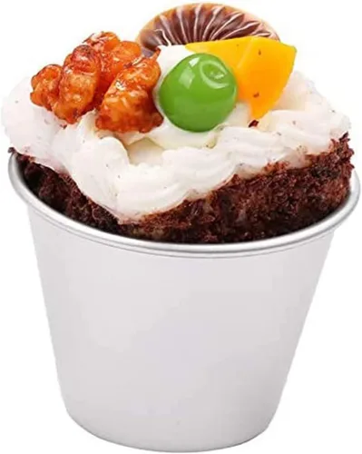 Vista 5 de FRIGIIRE 6 vasos individuales antiadherentes Popovers de chocolate fundido