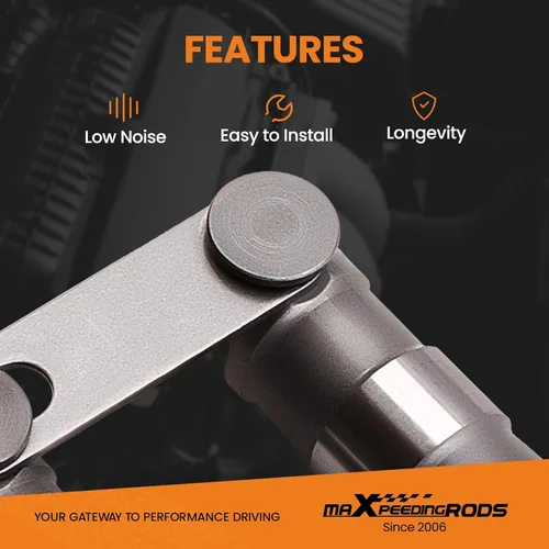 Vista 5 de maXpeedingrods para elevadores de rodillos Chevy 350, elevadores de rodillos hidráulicos para Chevy SBC Small Block V8 350 265 283 327 302 307 400