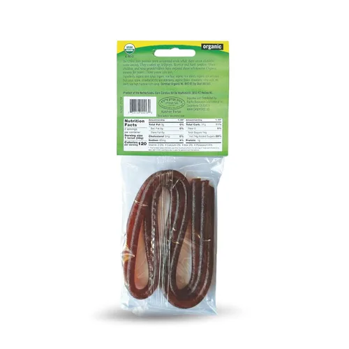 Vista 3 de Candy Tree Lariats orgánicos, sin trigo ni gluten, fresa, paquete de 4, 2.65 oz