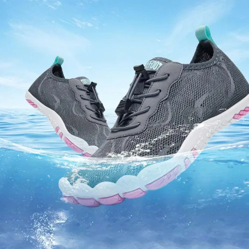 Vista 7 de HIITAVE - Zapatos de agua minimalistas para mujer, de secado rápido, para hacer natación, bucear, surfear, hacer deportes acuáticos, ir a