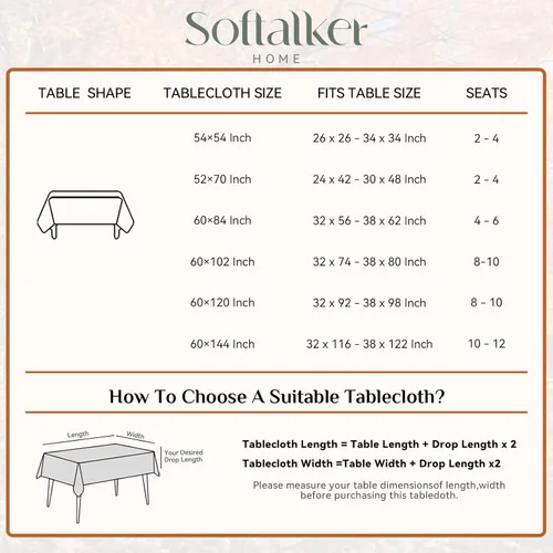 Vista 6 de Softalker Mantel pequeño rectangular con textura de lino de 52 x 70 pulgadas, para exteriores, resistente a las manchas y a las arrugas, decorativo