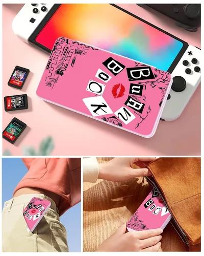Vista 6 de for Nintendo Switch Game Case with 24 Game Holder Slots and 24 SD Micro Card Slots for Nintendo SwitchLiteOLED,Cute Cartoon Games Cartridge Cases