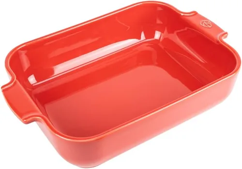 Vista 4 de Peugeot - Appolia Plato rectangular para horno - Panadero de cerámica con asas - Azul, 8 x 6 x 2 pulgadas