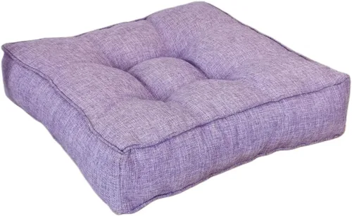 Vista 20 de Cojín cuadrado sólido de 16 pulgadas para silla, estilo tatami, cojín antideslizante y grueso, tapete suave para silla de oficina, cocina, comedor