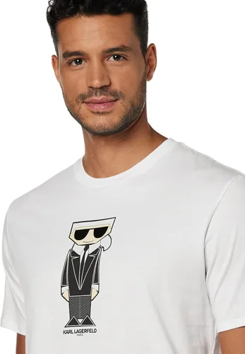 Vista 2 de Karl Lagerfeld Paris T, Kocktail Karl, Short Sleeve Crew Neck Mens Shirt