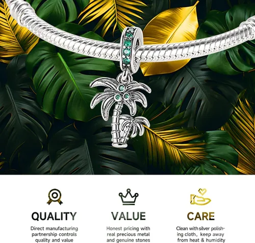 Vista 3 de NUJIFFY Abalorios de plata de ley 925 para pulseras y collares, pulseras solares con dije de estrella de mar y estrella, conchas de estrella de mar