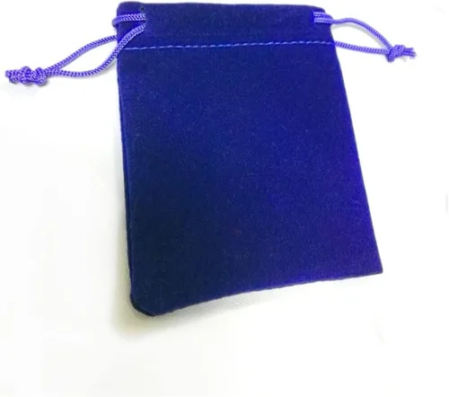 Vista 3 de GYBest Mejor Promoción al por mayor - Bolsas de joyería de tela de terciopelo negrobolsas de cordón (azul, 50pcs-3 "* 4 "-terciopelo)