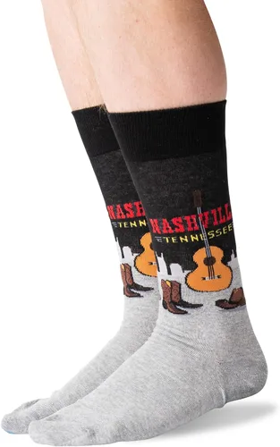Vista 2 de Hot Sox Men's Fun Famous Paintings Crew Socks-1 Pair Pack-Cool & Artistic Gifts