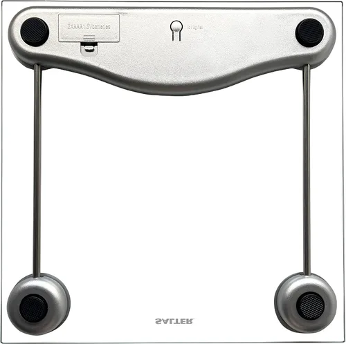 Vista 2 de Salter Glass - Báscula digital de baño, primera báscula de baño digital para peso corporal en la serie E-Tech, transparente